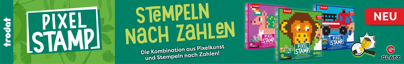 TRODAT PIXEL STEMPEL - Die Kombination aus Pixelkunst und Stempeln nach Zahlen.
