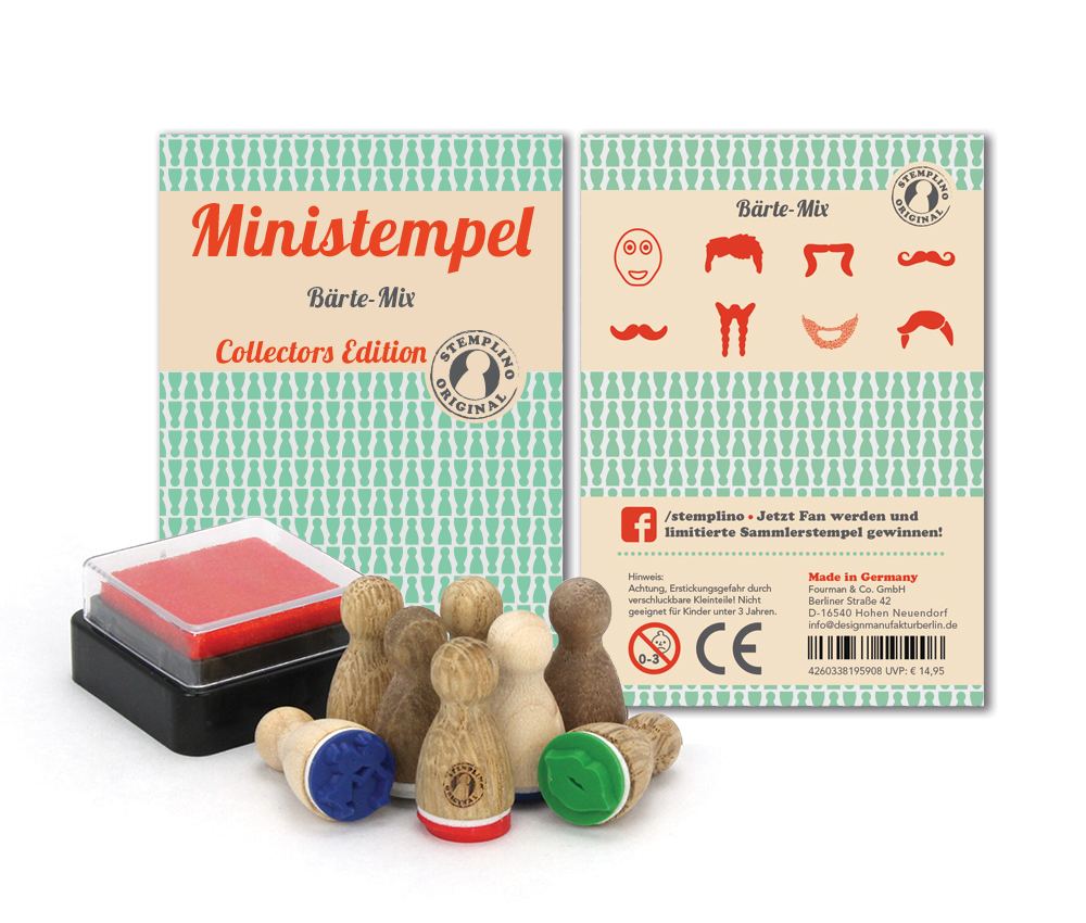 Stemplino Mini - Bärte-Mix - 4260338195908