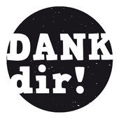 Woodies Textstempel "Dank Dir" - W-12002
