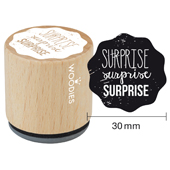 Woodies Textstempel "Surprise" - W-01001