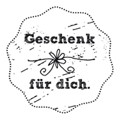 Woodies Textstempel "Geschenk für Dich" - W-01004