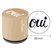 Woodies Textstempel "oui" - WE-1205