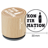 Woodies Textstempel "Konfirmation" (v1) - W-14007
