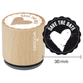 Woodies Textstempel "Save the date" (v2) - W-03007