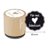 Woodies Textstempel "Für mei Schatzl" - W-11005