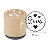 Woodies Textstempel "Bussi" - W-11007