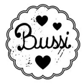 Woodies Textstempel "Bussi" - W-11007