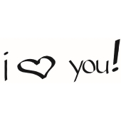 Text Stempel "I love you!" - F-5533