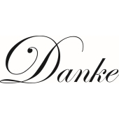 Text Stempel "Danke" - E-5429