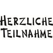 Text Stempel "Herzliche Teilnahme" - F-8086