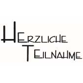 Text Stempel "Herzliche Teilnahme" - E-5410