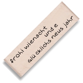 Text: frohi wienacht und e glücklichs neus jahr - C 5719