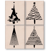 Tannenbäume 4 stück set - LL 212