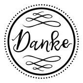 Woodies Textstempel "Danke" - W-12010