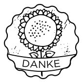 Woodies Textstempel "Danke" (v2) - W-14009