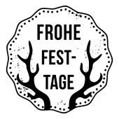 Woodies Textstempel "Frohe Festtage" - W-07010