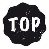 Woodies text stamp "TOP" - W-13002