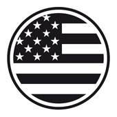 Woodies text stamp "Stars and stripes" - WE-1103