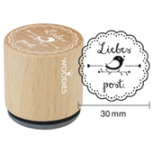 Woodies text stamp "Love Mail" (v1) - W-04002