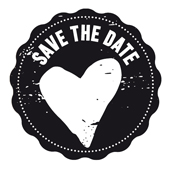 Woodies text stamp "Save the date" (v2) - W-03007