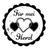 Woodies text stamp "For my heart" - W-11001