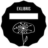 Woodies text stamp "Bookplate" (v1) - W-08002