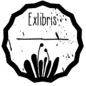 Woodies text stamp "Bookplate" (v2) - W-08003