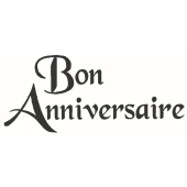 Text stamp "Bon Anniversaire" - E-5446