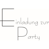 Text Stempel "Einladung zur Party" - D-5172