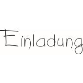 Text Stempel "Einladung " - E-5215