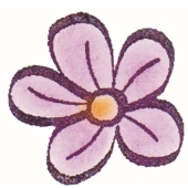 Text Stamp "smallen Blume" - A-725