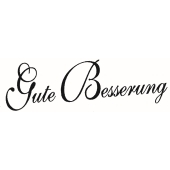 Text Stamp "Gute Besserung" - F-520