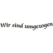 Text Stamp "Wir sind umgezogen" - F-8087