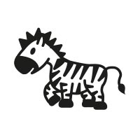 Stemplino Mini - Zoe zèbre - A061