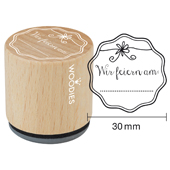Timbre de texte Woodies "We celebrate on" - W-02002