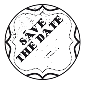 Timbre de texte Woodies "Save the date" - W-02007