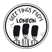 Timbre de texte Woodies "Greetings ... Grenadier Guards" - WE-9001