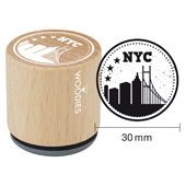 Timbre de texte Woodies "NYC skyline" - WE-1102