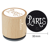 Timbre de texte Woodies "Paris" - WE-1204