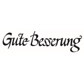 Tampon texte "Gute Besserung" - D-8072