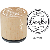 Timbre de texte Woodies "Thank you" - W-12010