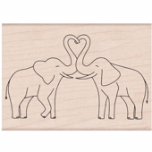 Couple d'éléphants - H-6273