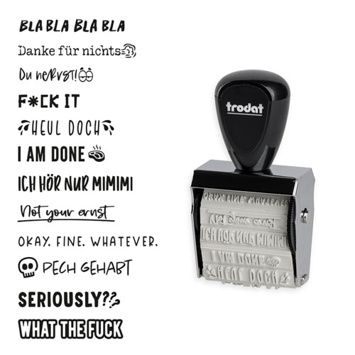 Trodat Creative Mini Dictons maléfiques allemand