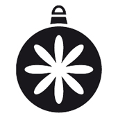 Timbro Mini Woodies - Palla di Natale - WM-0708