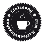 Timbro di testo Woodies "Invitation to a coffee party - W-02001