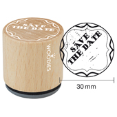 Timbro di testo Woodies "Save the date" - W-02007