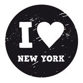 Timbro di testo Woodies "I live New York" - WE-1106