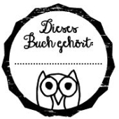 Timbro di testo Woodies "This book belongs to ..." (v2) - W-08007