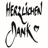 Timbro con testo "Herzlichen Dank" - E-5205