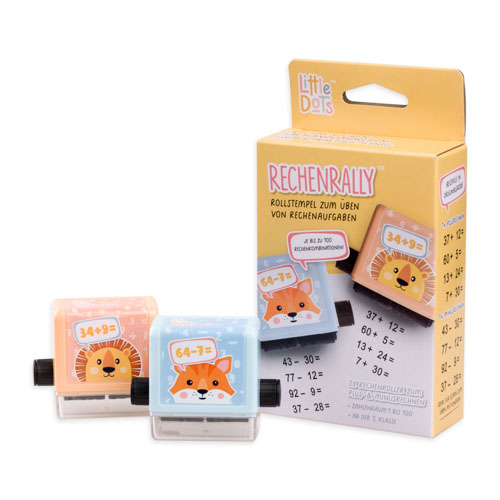 più/meno Timbro a rullo Little Dots Little Dots™ Rechenrally™